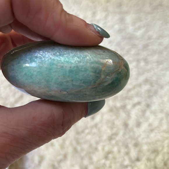 LARGE Amazonite Palm Stone - Picture 4 of 11